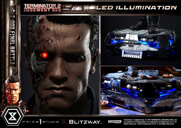 Terminator 2 Museum Masterline Series Statue 1/3 T-800 Final Battle Regular Version 75 cm 4