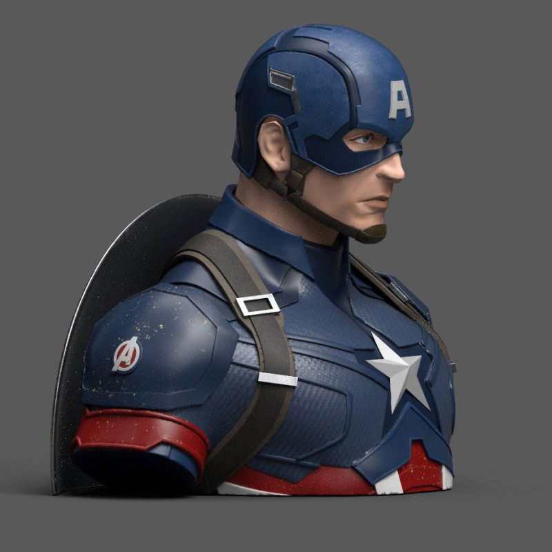 Avengers Endgame Coin Bank Captain America 20 cm 1