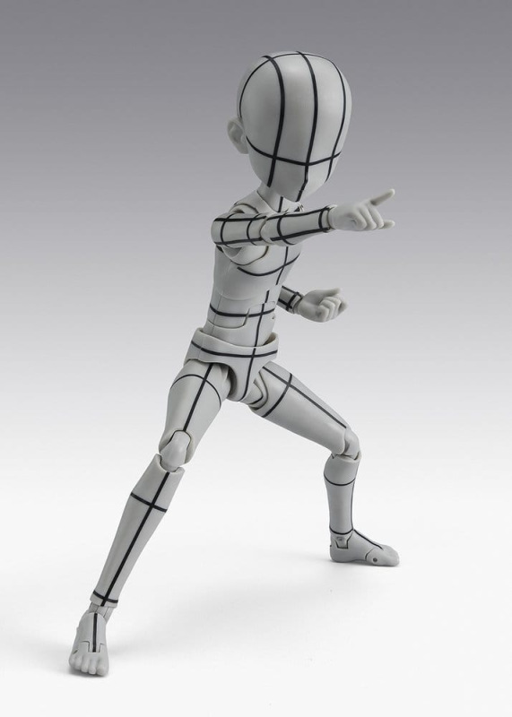 S.H.Figuarts Action Figure Body-Kun -Ken Sugimori- Edition -Wireframe- (Gray Color Ver.) 13 cm 4