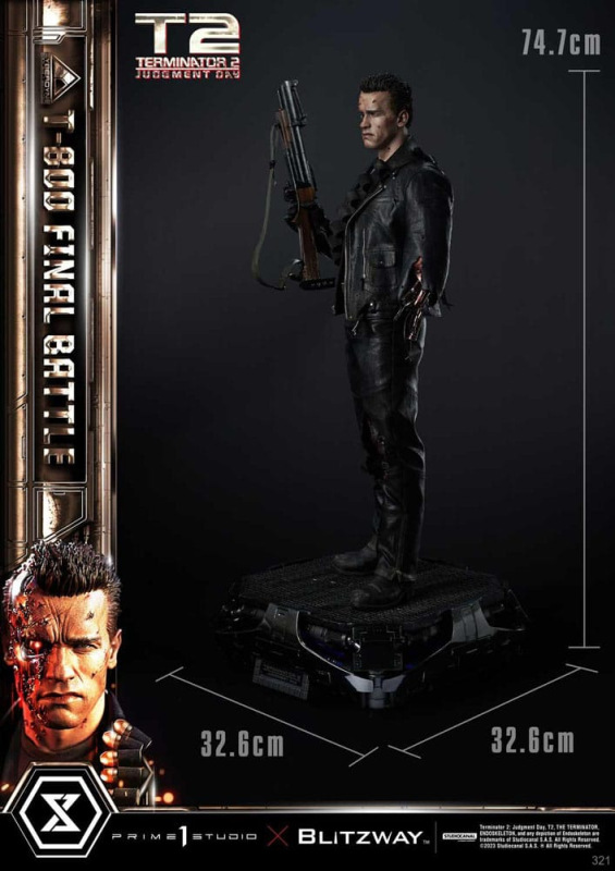 Terminator 2 Museum Masterline Series Statue 1/3 T-800 Final Battle Regular Version 75 cm 7
