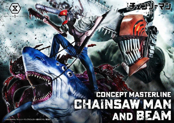 Chainsaw Man Concept Masterline Series Statue 1/6 Chainsaw Man & Beam 73 cm 1