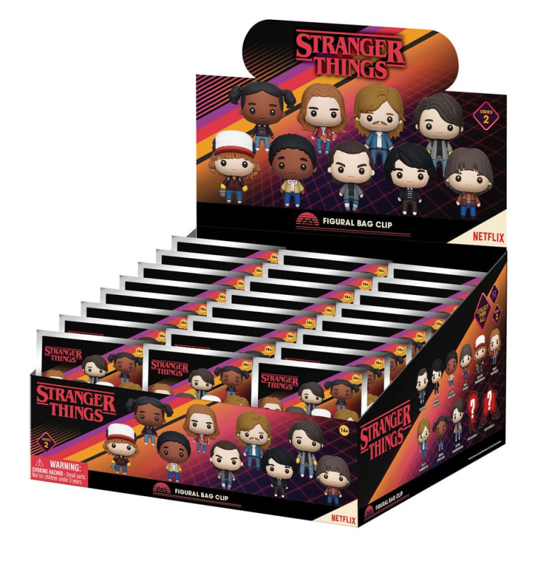 Stranger Things 3D PVC Bag Clips Series 2 Display (24) 2