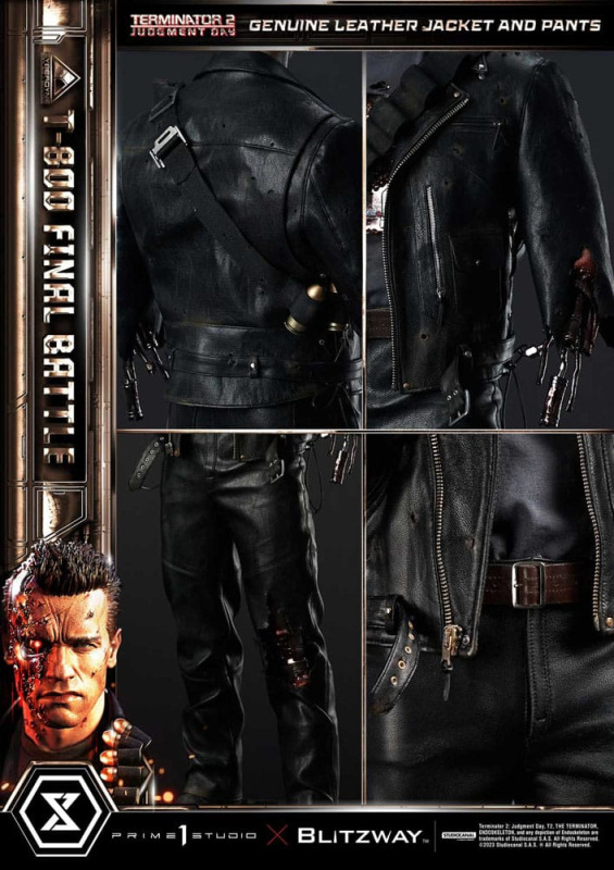 Terminator 2 Museum Masterline Series Statue 1/3 T-800 Final Battle Regular Version 75 cm 3