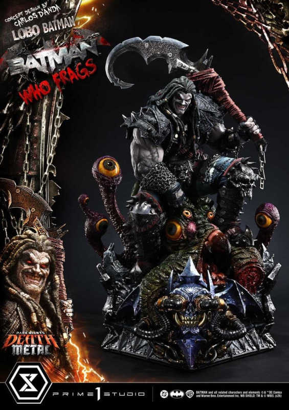 Dark Nights: Death Metal Museum Masterline Statue 1/3 Lobo Batman: Batman Who Frags 81 cm 3