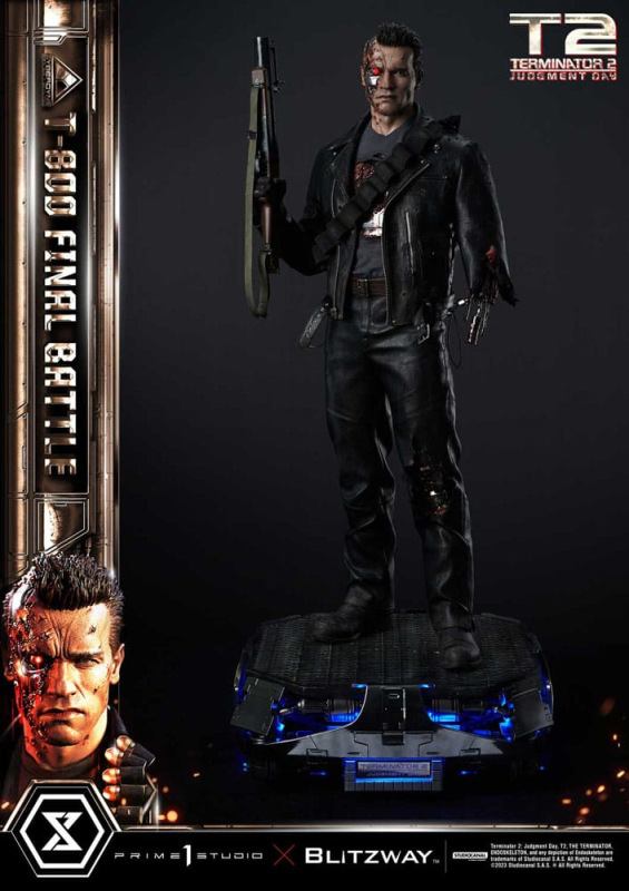 Terminator 2 Museum Masterline Series Statue 1/3 T-800 Final Battle Regular Version 75 cm 6