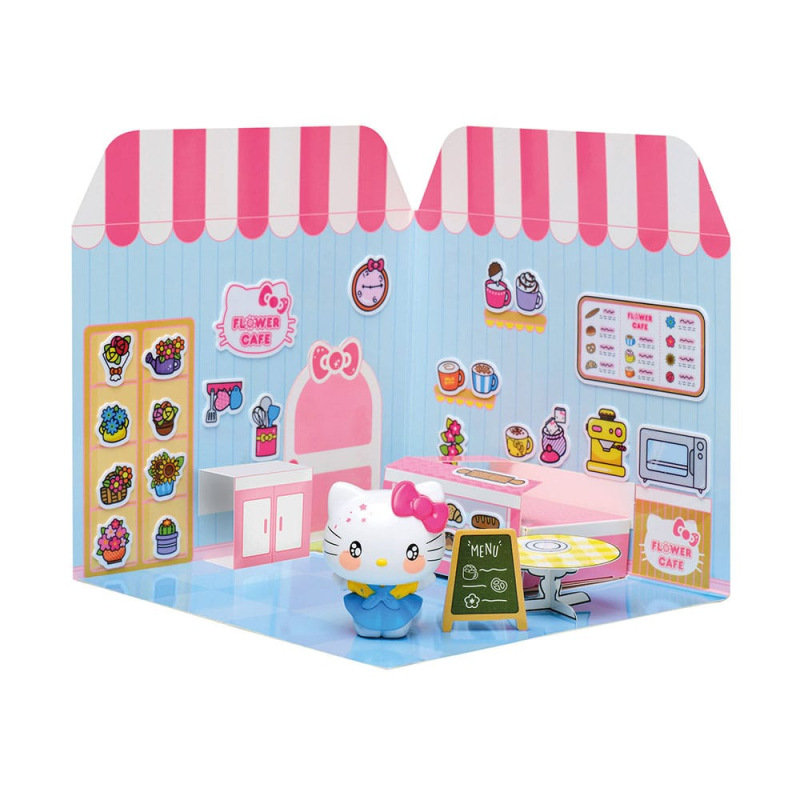 Hello Kitty and Friends Mini figure Sticker House Hello Kitty Flower Café 2