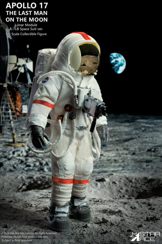 NASA Apollo 17 Action Figure 1/6 The Last Man on the Moon 30 cm 6