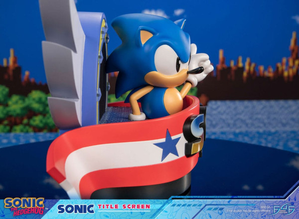 Sonic the Hedgehog Statue Sonic Title Screen 21 cm 9