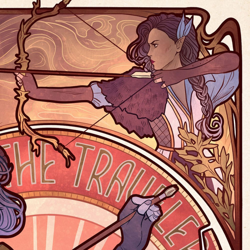 Critical Role Art Print Laura Bailey: 10th Anniversary Art Nouveau Illustrations 46 x 28 cm - unfram 5