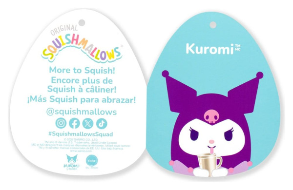 Squishmallows Hello Kitty and Friends Plush Kuromi Cup 30 cm 10