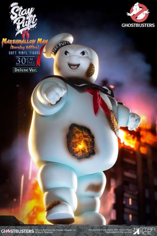 Ghostbusters Soft Vinyl Statue Stay Puft Marshmallow Man Burnign Edition Deluxe Version 30 cm 1