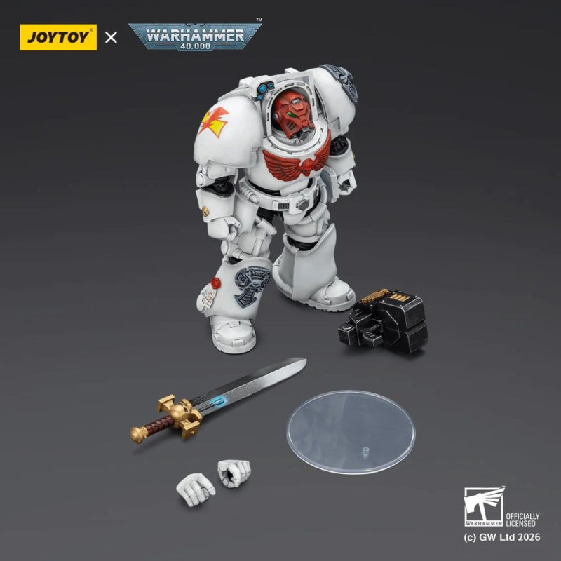 Warhammer 40,000 Action Figure White Scars Terminator 1 with Power Sword and Storm Bolter 14 cm 1
