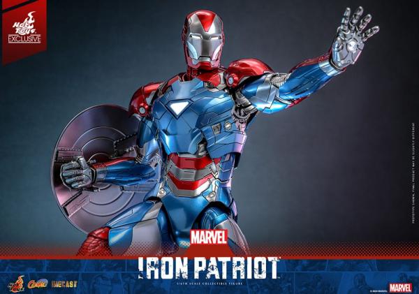 Marvel Comic Diecast Masterpiece Action Figure 1/6 Iron Patriot Hot Toys Exclusive 32 cm 11