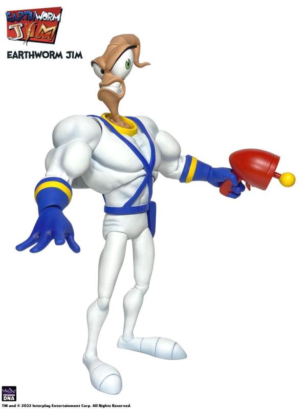 Earthworm Jim Action Figure Wave 1: Earthworm Jim & Snot 15 cm 5