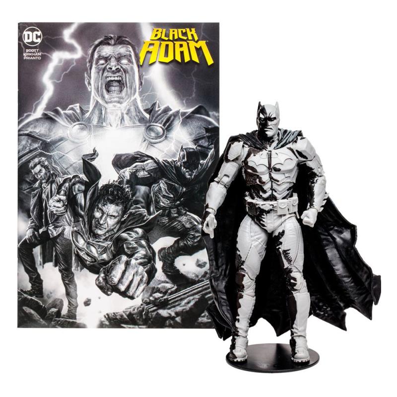 DC Direct: Black Adam Batman Line Art Variant 18 cm Action Figure - McFarlane Toys