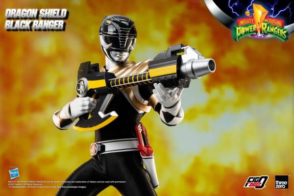 Power Rangers: Dragon Shield Black Ranger 1/6 FigZero Action Figure - ThreeZero