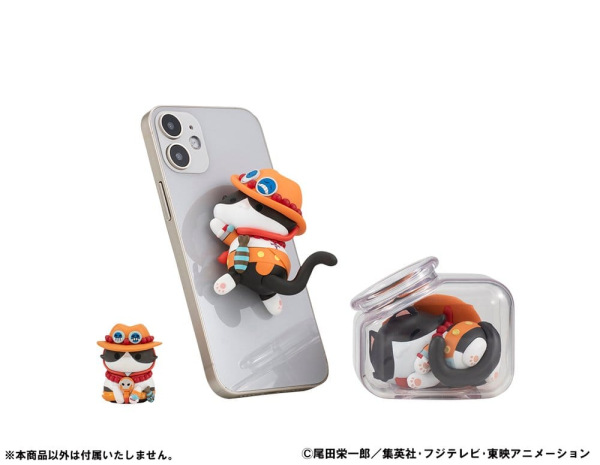 One Piece Mega Cat Project Trading Figure Egghead NyanPieceNyan! Stickie! 3 cm Assortment (8) 11