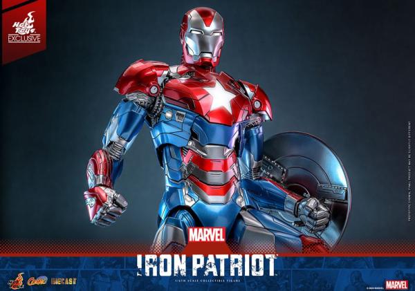 Marvel Comic Diecast Masterpiece Action Figure 1/6 Iron Patriot Hot Toys Exclusive 32 cm 13