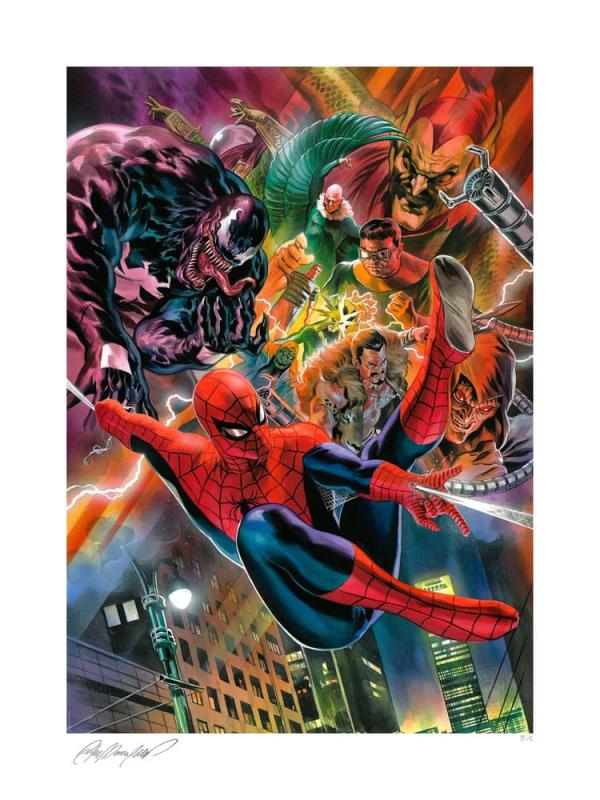 Marvel:  Spider-Man vs the Sinister Six 46 x 61 cm Art Print - Sideshow Collectibles