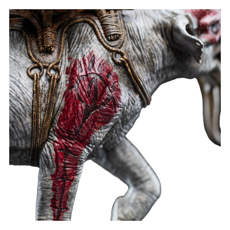 Lord of the Rings Mini Statue Mumak in Battle 17 cm 3