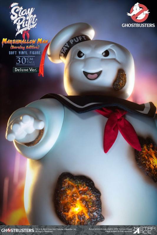 Ghostbusters Soft Vinyl Statue Stay Puft Marshmallow Man Burnign Edition Deluxe Version 30 cm 3