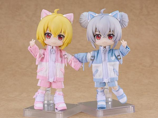Original Character Accessories for Nendoroid Doll Figures Outfit Set: Subculture Fashion Tracksuit (