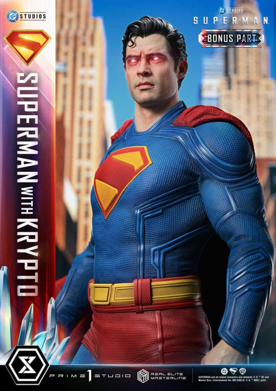 Superman (2025) Real Elite Masterline Series Statue 1/3 Superman with Krypto Bonus Version 95 cm 6