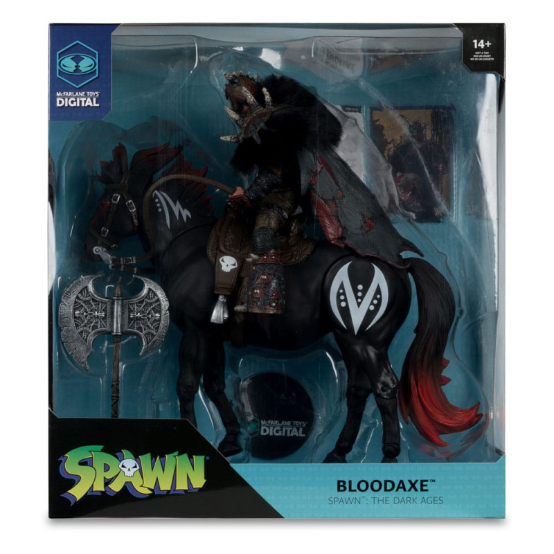 Spawn Action Figure 2-Pack Bloodaxe with Horse (Spawn: The Dark Ages) 18 cm 9