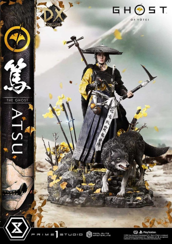 Ghost of Yotei Real Elite Masterline Statue 1/4 Atsu DX Bonus Version 59 cm 6