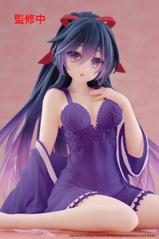 Date A Live V PVC Statue Desktop Cute Figure Tohka Yatogami Nightwear Ver. Renewal 13 cm 3