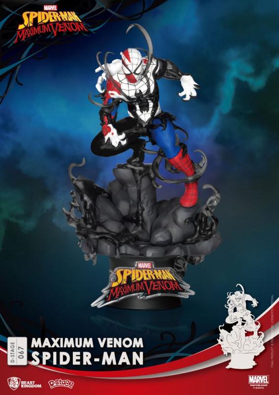 Marvel Comics: Maximum Venom Spider-Man - D-Stage PVC Diorama 16 cm - Beast Kingdom