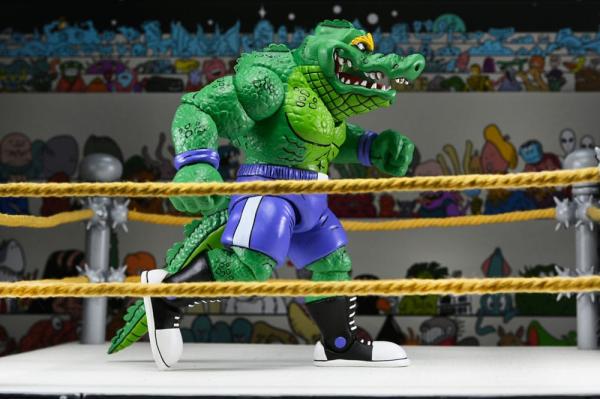 Teenage Mutant Ninja Turtles (Archie Comics) Action Figure Stump Wrestling Leatherhead 18 cm