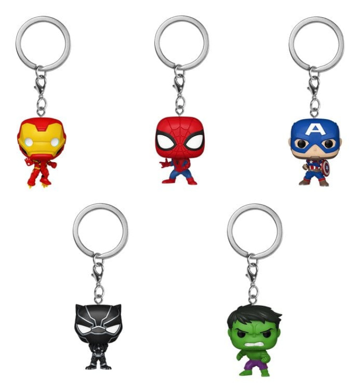 Marvel Comics POP! Vinyl Keychains 4 cm Display (12) 1