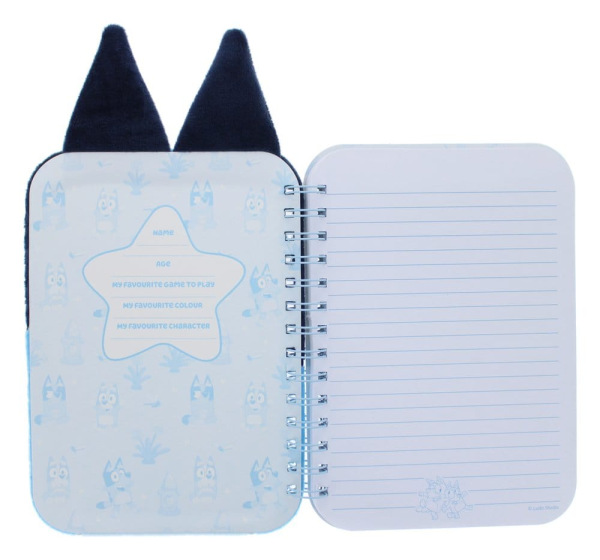 Bluey Plush Notebook Blue 2