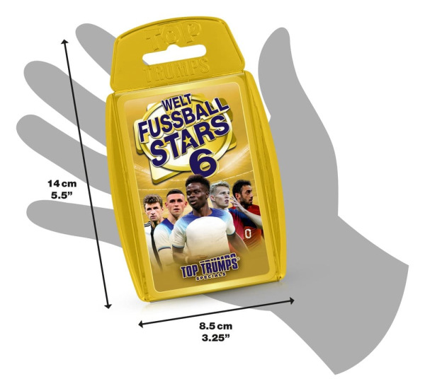 World Football Stars 6 Card Game Top Trumps *German Version* 7