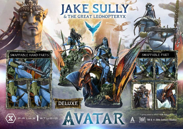 Avatar (Film) Real Elite Masterline Series Statue 1/4 Jake Sully & The Great Leonopteryx Deluxe Bonu 5