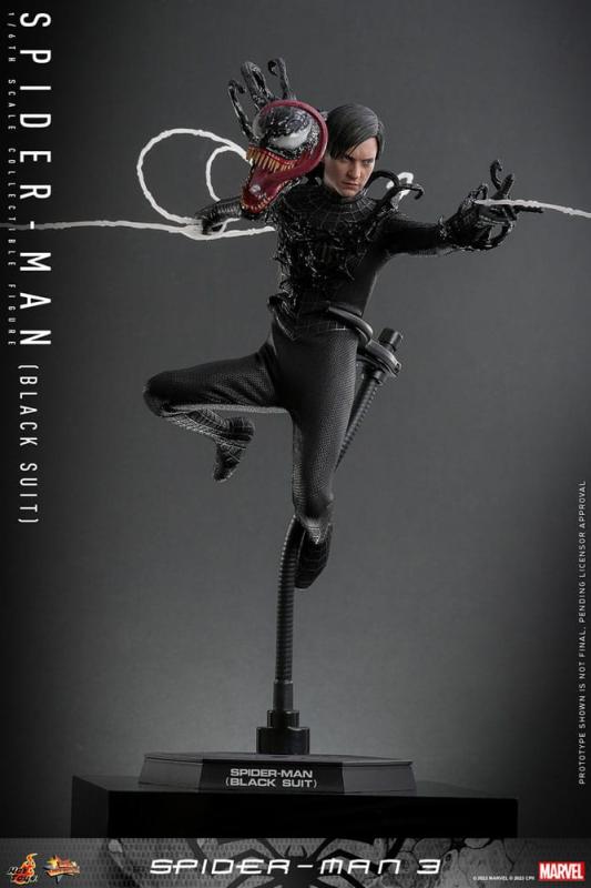 Spider-Man 3 Movie Masterpiece Action Figure 1/6 Spider-Man (Black Suit) 30 cm 2