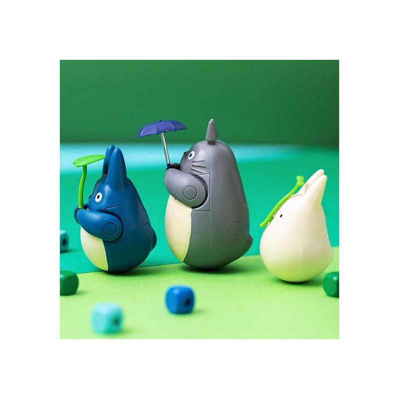 My Neighbor Totoro Round Bottomed Figurine Mid Totoro with leaf 6 cm