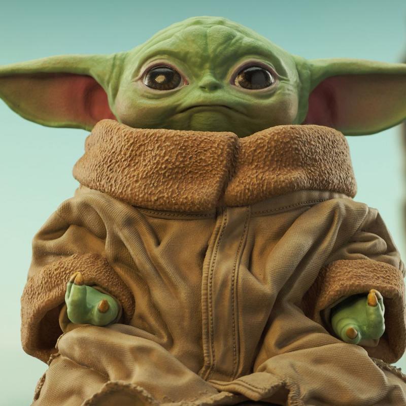 Star Wars The Mandalorian: Grogu on Seeing Stone 1/6 Milestones Statue - Gentle Giant