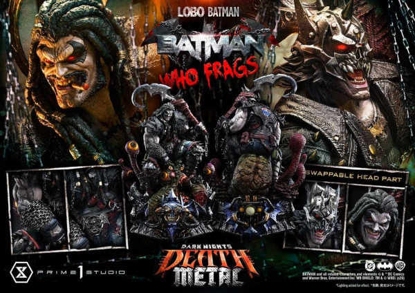 Dark Nights: Death Metal Museum Masterline Statue 1/3 Lobo Batman: Batman Who Frags 81 cm 1