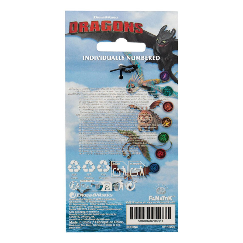 How to Train Your Dragon Keychain Night Fury Limited Edition 2