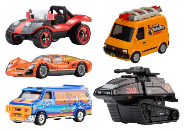 Hot Wheels Premium Die-Cast Vehicles 1/64 Pop Culture 979Q Assortment (10)