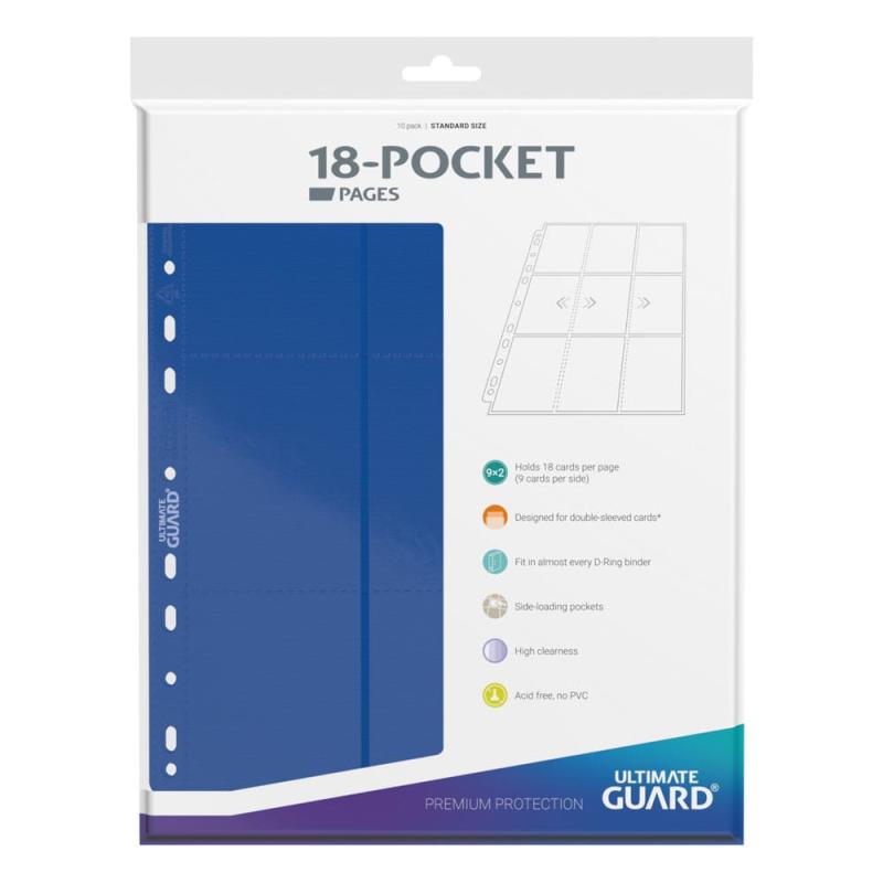 Ultimate Guard 18-Pocket Pages Side-Loading Blue (10) 2