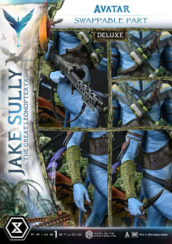 Avatar (Film) Real Elite Masterline Series Statue 1/4 Jake Sully & The Great Leonopteryx Deluxe Bonu 6