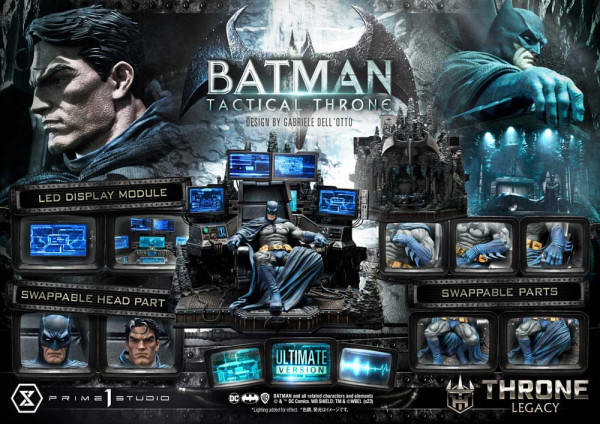 DC Comics Throne Legacy Collection Statue 1/3 Batman Tactical Throne Ultimate Version 57 cm 5