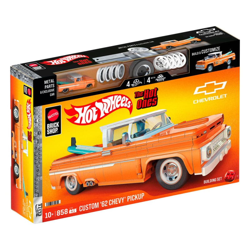 Mattel Brick Shop Hot Wheels Elite Series Building Set 1/16 Custom '62 Chevy Pickup 7
