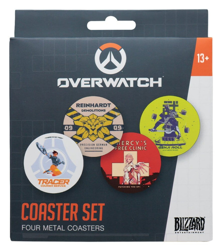 Overwatch Coaster 4-Pack Printed Metal 5