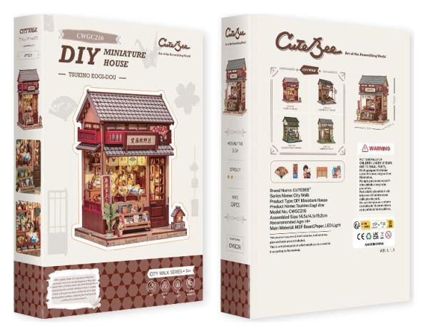 Miniature House Model Kit Tsukino Eogi-dou 19 x 14 cm 8