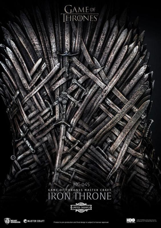 Game of Thrones: Iron Throne 41 cm Master Craft Statue - Beast Kingdom Toys