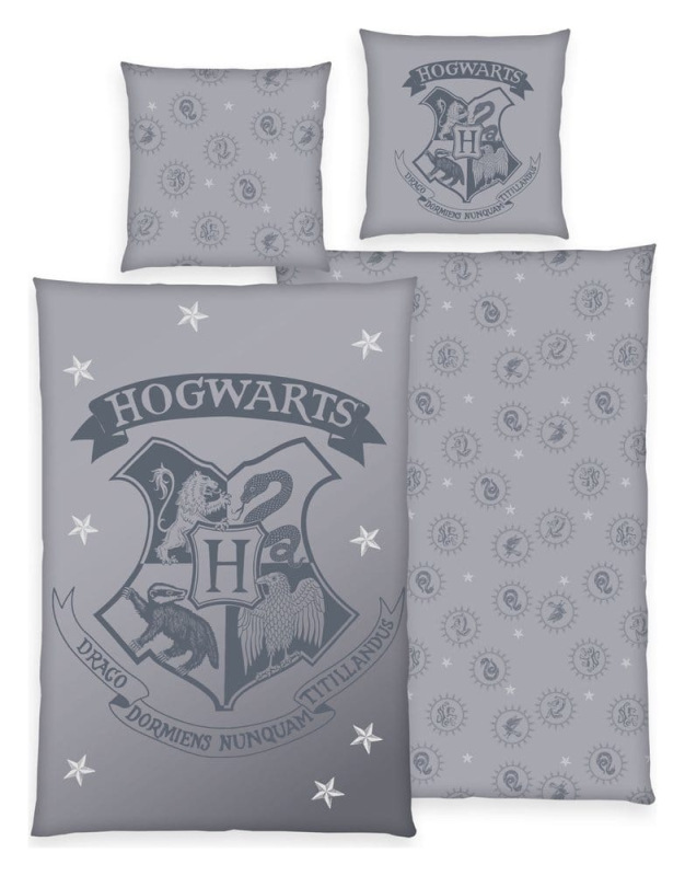 Harry Potter Bed Linen Mystical Gray 135 x 200 cm
